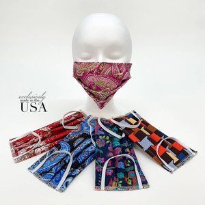 Four Cotton Face Masks Prints $25.00 Free Shipping